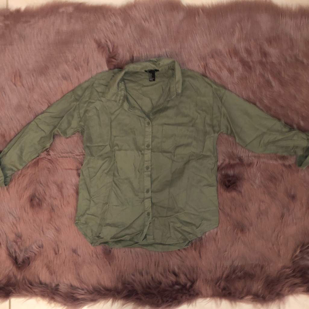 Olive Button Down
